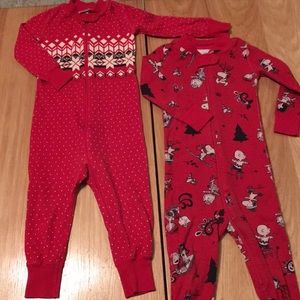 2 pairs of Hanna Andersson jammies, size 18-24mo